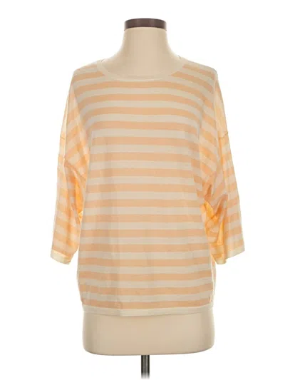 Pre-owned Vince 3/4 Sleeve T-shirt In Orange