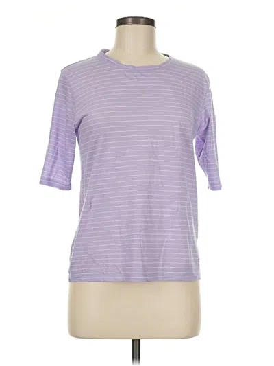 Pre-owned Vince 3/4 Sleeve T-shirt In Purple