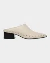 Vince 40mm August Studded Leather Mules In Blue