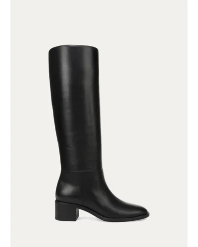 Vince 50mm Pace Leather Knee-high Boots In Black