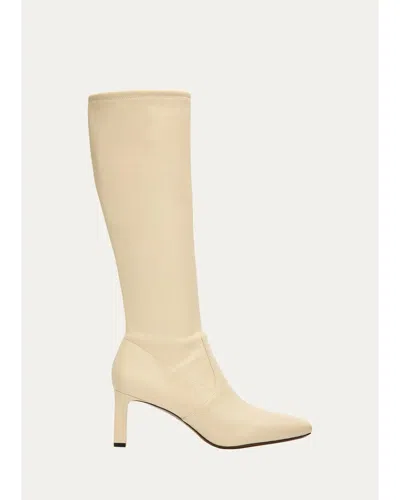 Vince 65mm Violette Stretch Leather Knee-high Boots In White