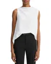 Vince A Line Asymmetric Top In White