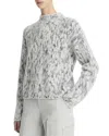 Vince Textured Merino Wool Blend Sweater In Gray