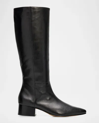 Vince Adan 40mm Leather Knee-high Boots In Black