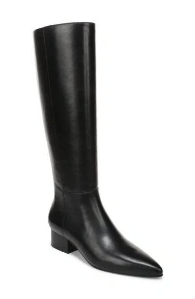 Vince 50mm Pace Leather Knee-high Boots In Black