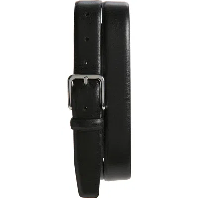 Vince Alex Leather Belt In Black