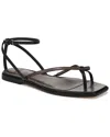 Vince Ali Leather Thong Sandal In Blue