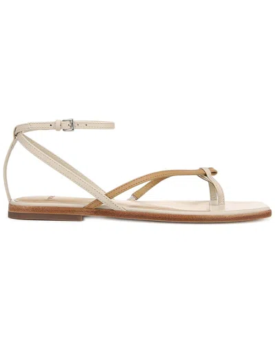 Vince Ali Leather Thong Sandal In White