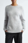 Vince Alpaca Blend Tunic Sweater In Silverstone