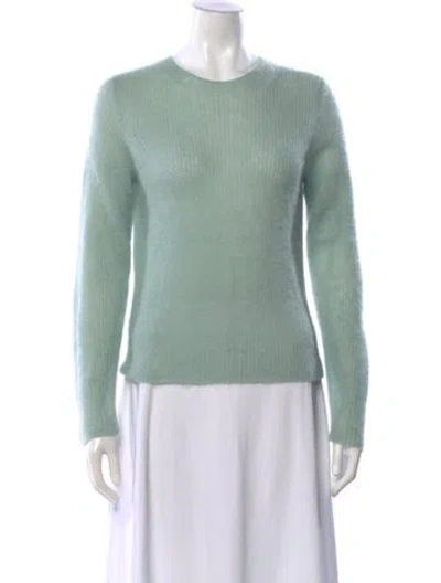 Pre-owned Vince Alpaca Crew Neck Sweater In Blue