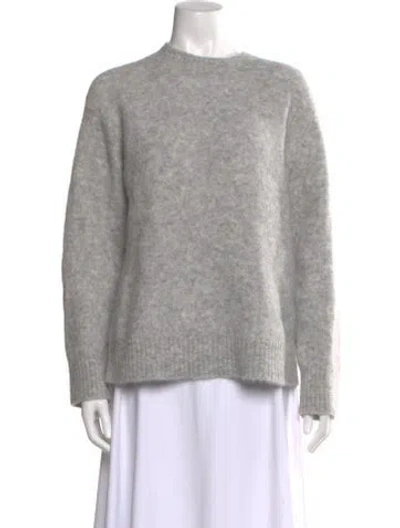 Pre-owned Vince Alpaca Crew Neck Sweater In Gray