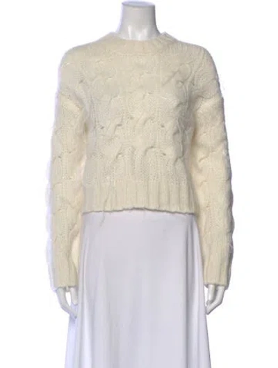 Pre-owned Vince Alpaca Crew Neck Sweater In Neutral