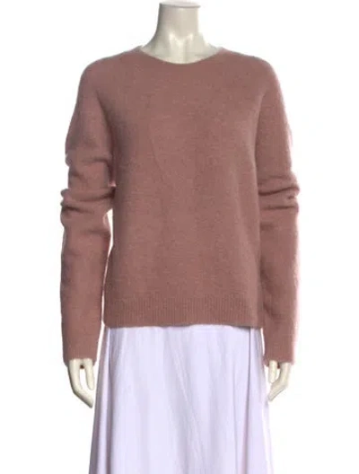Pre-owned Vince Alpaca Crew Neck Sweater In Pink
