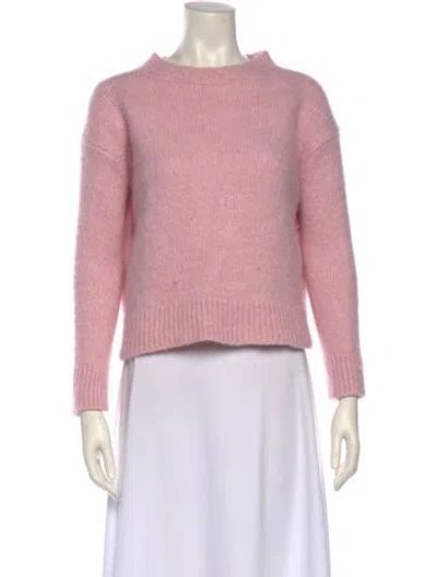 Pre-owned Vince Alpaca Crew Neck Sweater In Purple