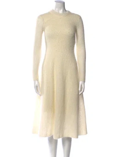 Pre-owned Vince Alpaca Midi Length Dress In Neutral