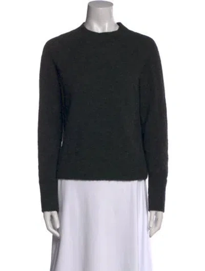 Pre-owned Vince Alpaca Mock Neck Sweater In Gray