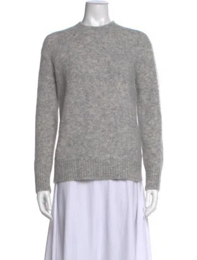 Pre-owned Vince Alpaca Mock Neck Sweater W/ Tags In Grey