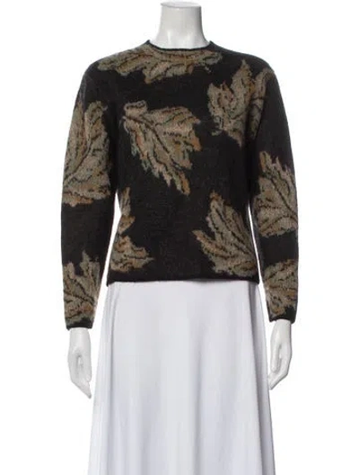 Pre-owned Vince Alpaca Printed Sweater In Multi