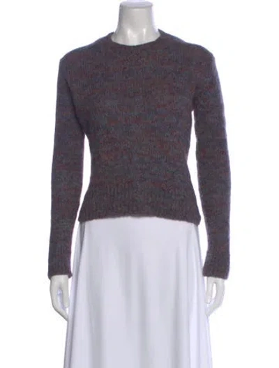 Pre-owned Vince Alpaca Striped Sweater In Multi