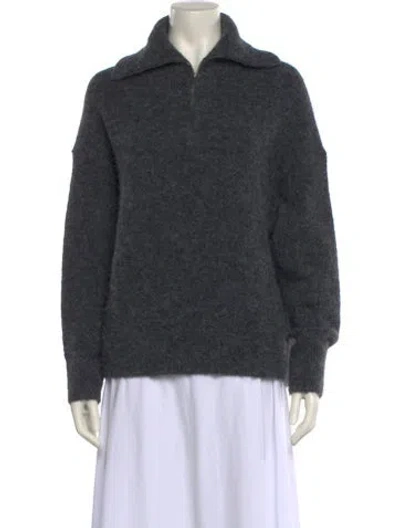 Pre-owned Vince Alpaca Sweater In Gray