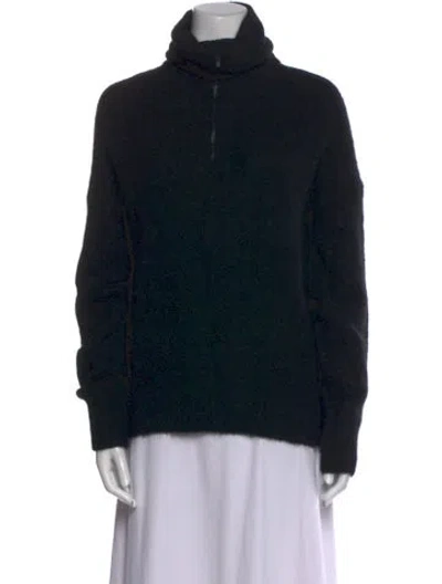 Pre-owned Vince Alpaca Turtleneck Sweater In Black