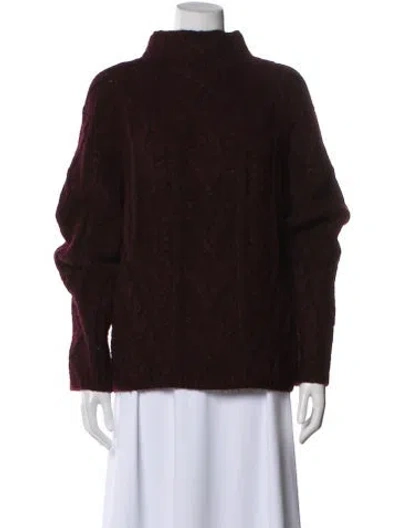 Pre-owned Vince Alpaca Turtleneck Sweater In Brown