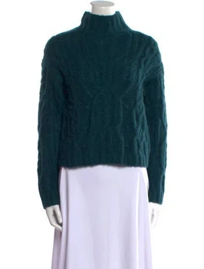 Pre-owned Vince Alpaca Turtleneck Sweater W/ Tags In Green
