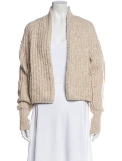 Pre-owned Vince Alpaca V-neck Sweater In Neutral