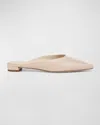 Vince Ana Ana Leather Ballerina Mules In Birch Sand