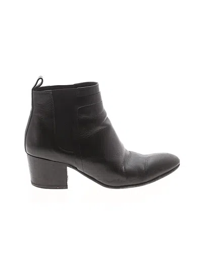 Pre-owned Vince Ankle Boots In Black