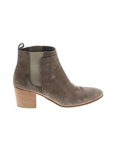 Pre-owned Vince Ankle Boots In Brown