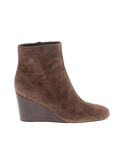Pre-owned Vince Ankle Boots In Brown