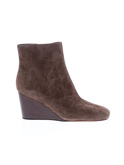 Pre-owned Vince Ankle Boots In Brown