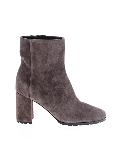 Pre-owned Vince Ankle Boots In Gray