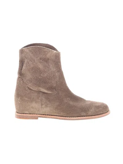 Pre-owned Vince Ankle Boots In Green