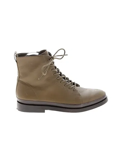 Pre-owned Vince Ankle Boots In Tan