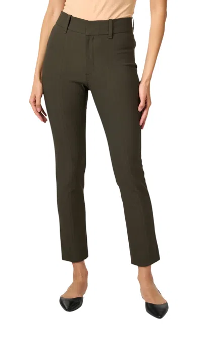 Vince Ankle Pant In Olive In Black