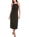 Vince Apron Halter Maxi Dress In Black