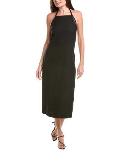 VINCE APRON HALTER MAXI DRESS