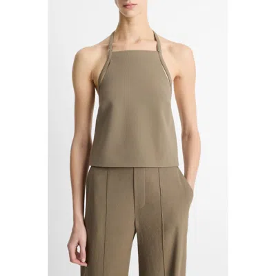 VINCE VINCE APRON HALTER TOP