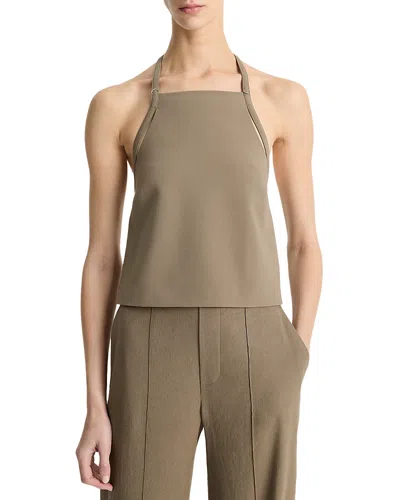 VINCE APRON HALTER TOP