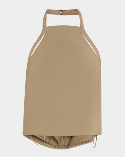 VINCE APRON HALTER TOP