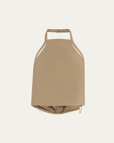 VINCE APRON HALTER TOP