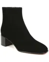 Vince Suede Block-heel Ankle Booties In Black