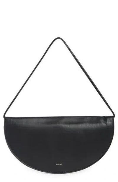 Vince Arca Leather Clutch In Black
