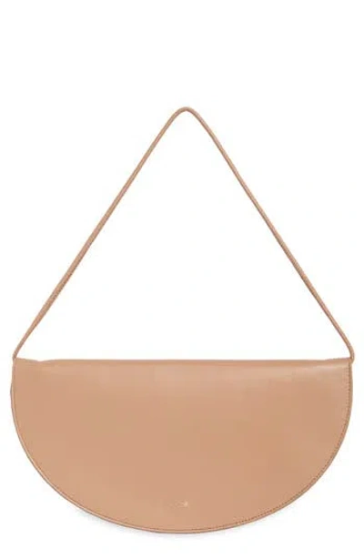 Vince Arca Leather Clutch In Pecan