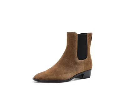 Vince Ari Leather Chelsea Boot In Brown