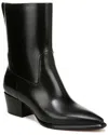 Vince Arlington Western Leather Ankle Boots In Black