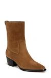 Vince Arlington Western Suede Ankle Boots In Elmwood