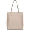 Vince Athene Leather Tote In Neutral
